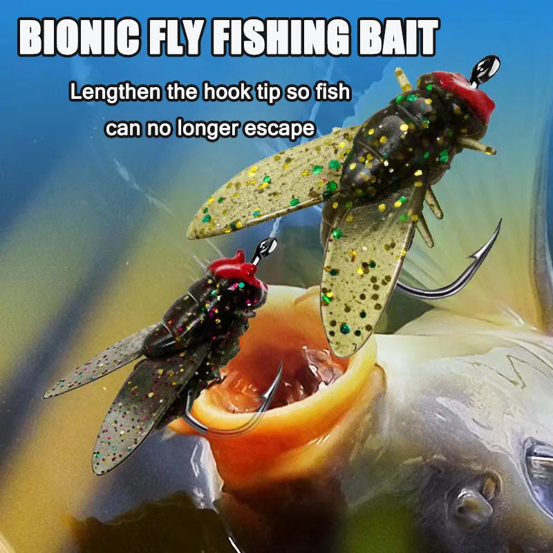 Esca bionica per la pesca a mosca