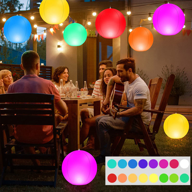 Pallone da spiaggia luminoso a 16 colori con luce a LED