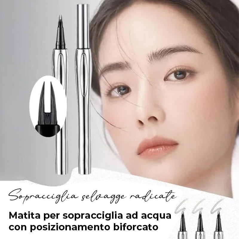 Matita con punta a microforcella Matita per sopracciglia impermeabile a lunga durata