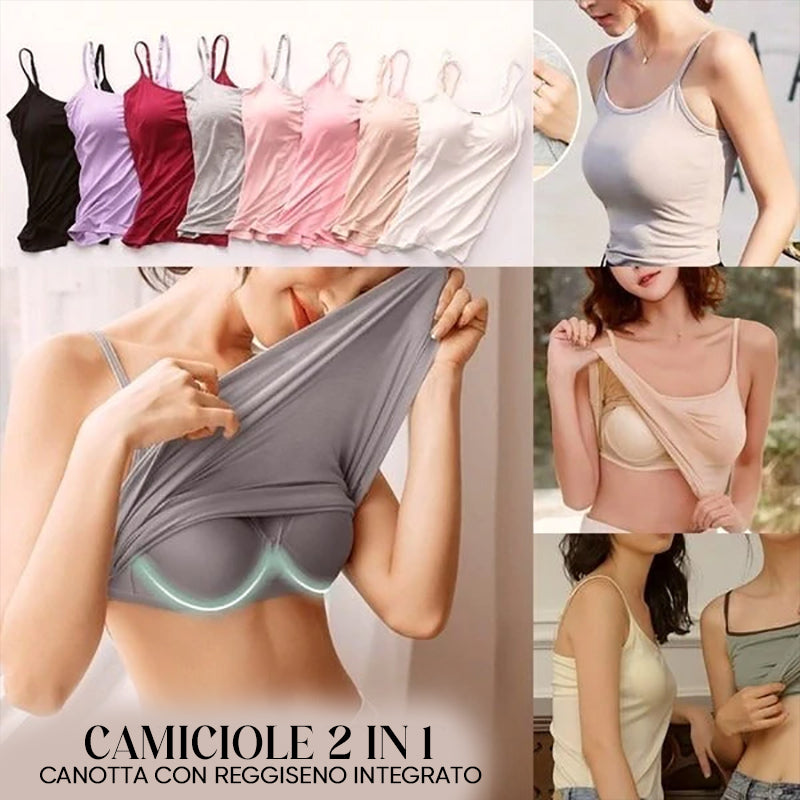 Canotta con reggiseno incorporato