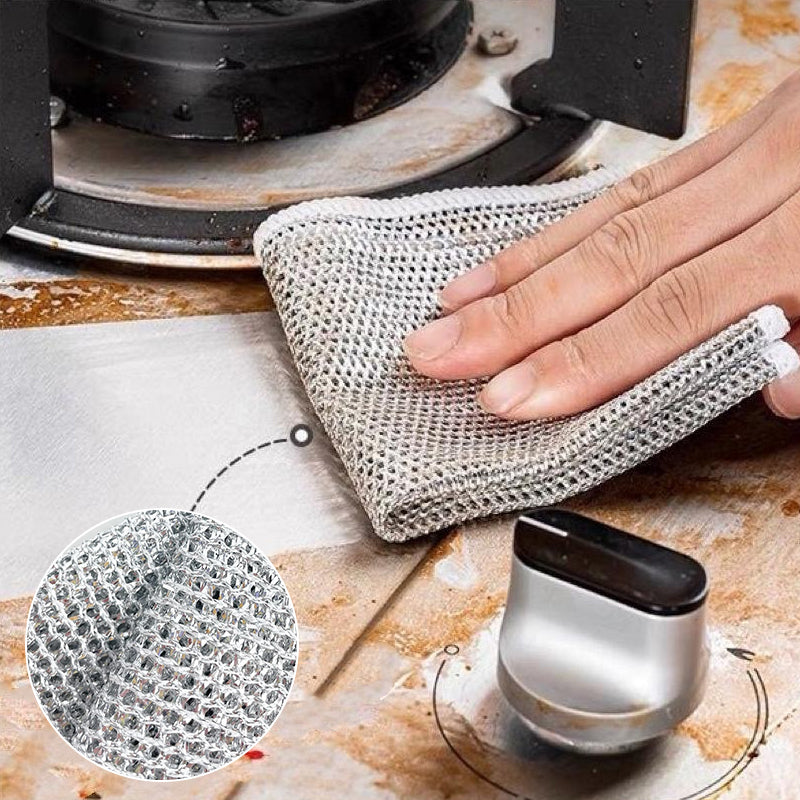 Panni multiuso per lavastoviglie in filo metallico per uso asciutto e bagnato